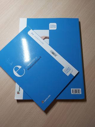 Libro Matemáticas II, segundo de bachillerato 