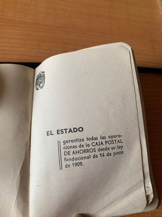 Almanaque Caja Postal de ahorros