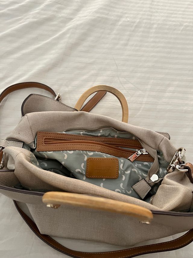 Bolso Abbacino mujer color gris asa mano y hombro