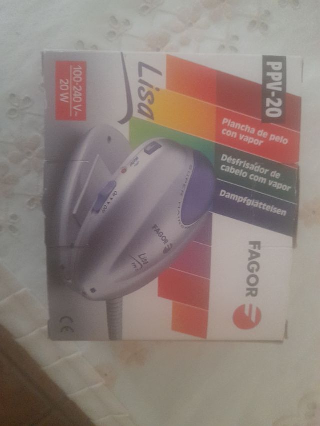 Plancha de pelo con vapor