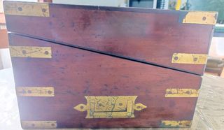 Antico writing slope scrittoio da viaggio nautico