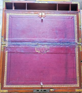 Antico writing slope scrittoio da viaggio nautico