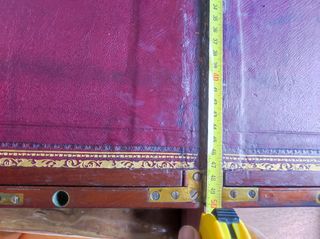 Antico writing slope scrittoio da viaggio nautico