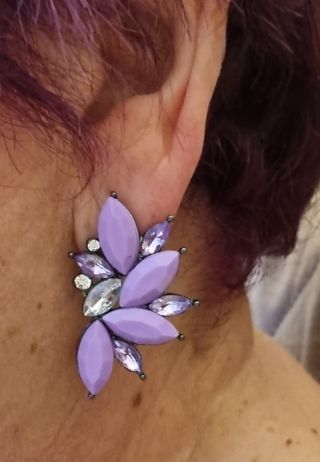 Oferta  Pendientes de mujer 👠 de cristal 🔮