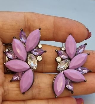 Oferta  Pendientes de mujer 👠 de cristal 🔮