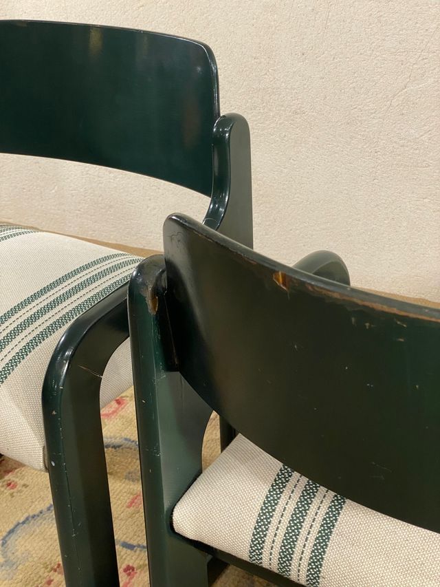 Pareja de sillas mid century de diseño, 1960.