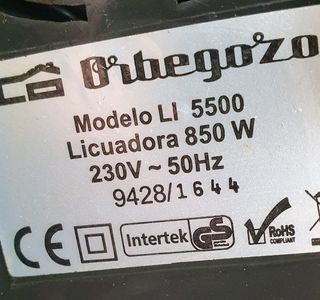 Licuadora Orbegozo Mod. l5500 Muy potente