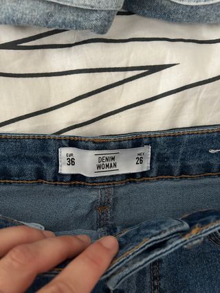 Pack bermudas vaqueras mujer talla 36 