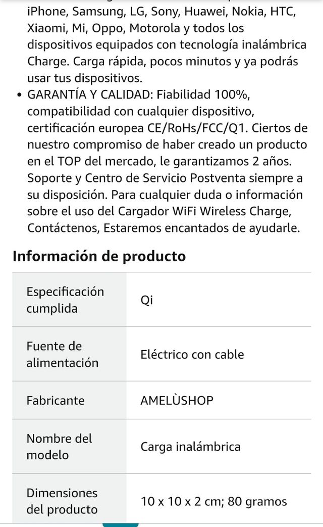 cargador sin enchufe