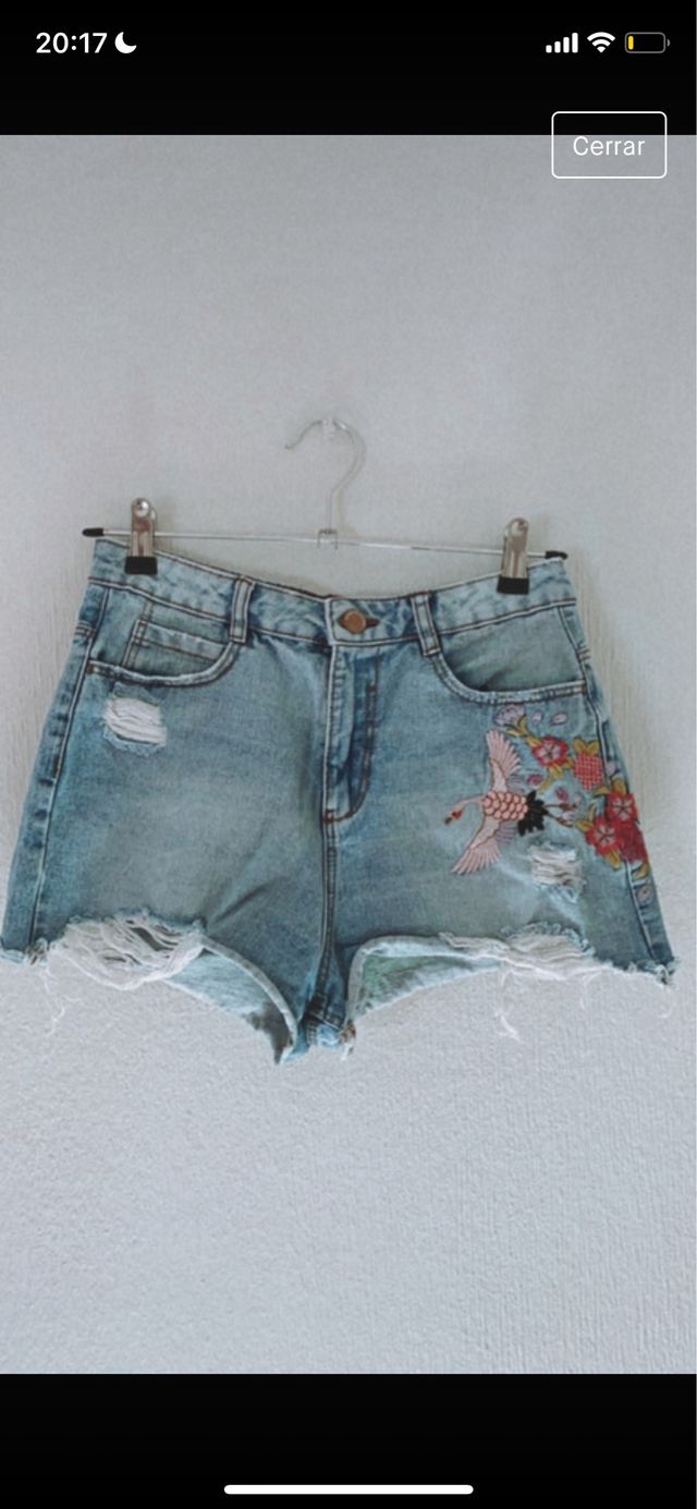 Vaqueros cortos mujer