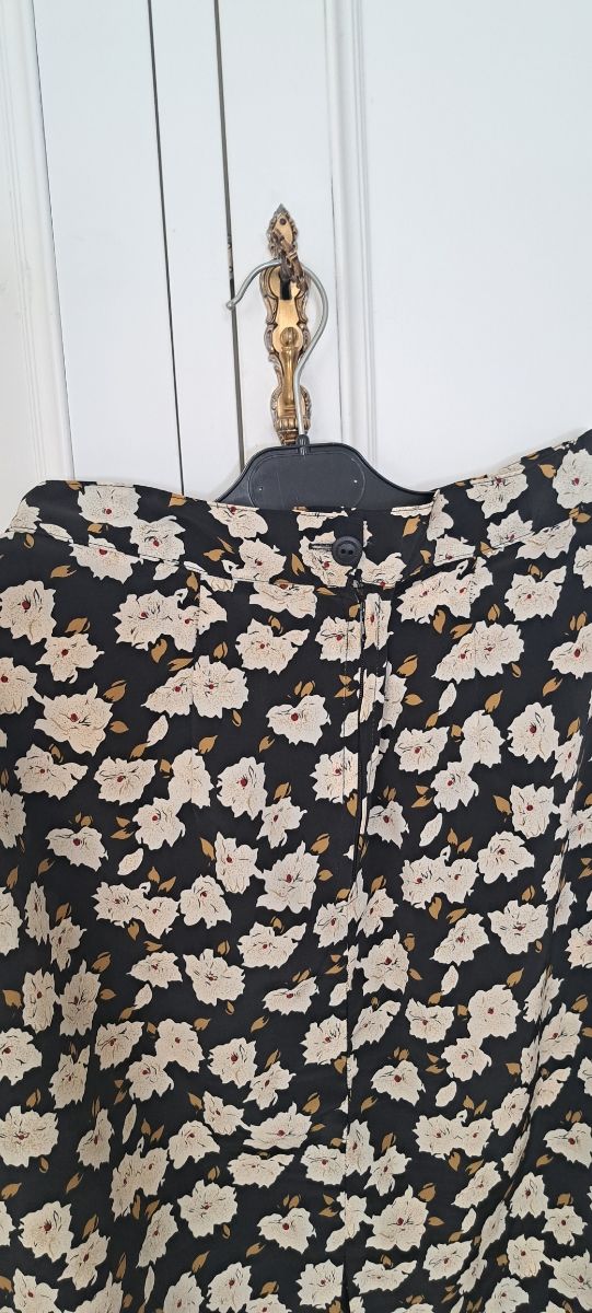 Falda de verano estampada, no arruga