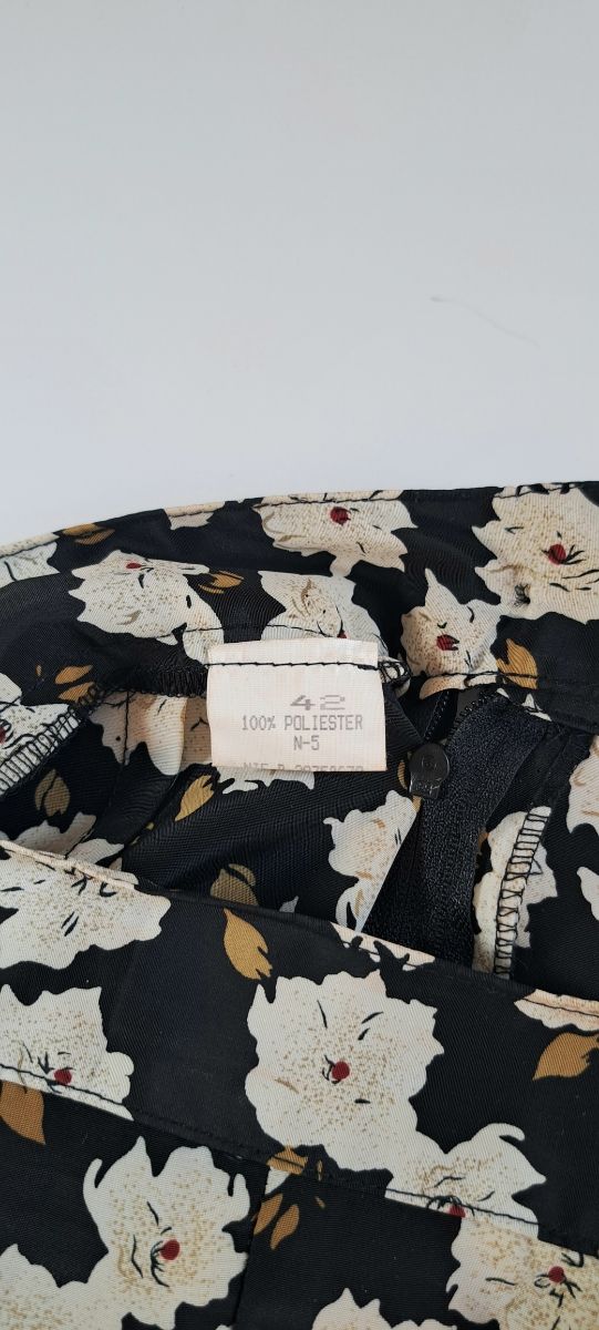 Falda de verano estampada, no arruga