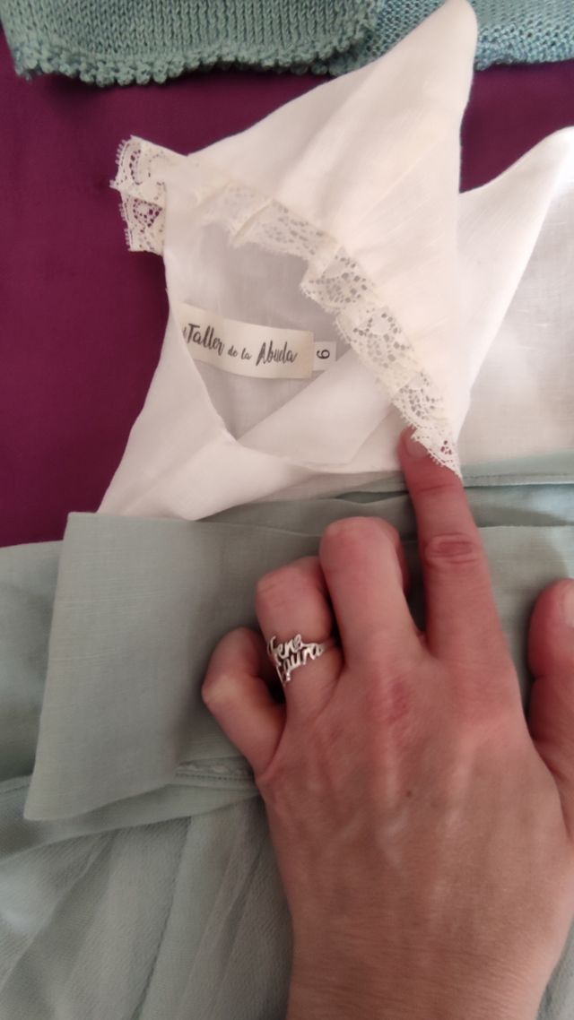 vestido azul o verde menta