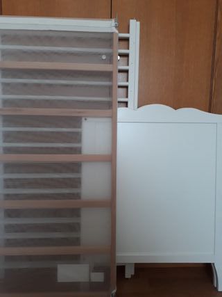 Cuna en madera Y colchón cuna 60x120x8 Krummelur
