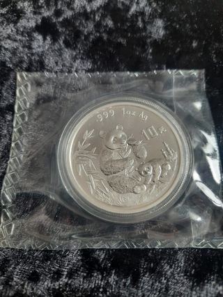 Moneda de Panda 1996 (pack de 2 monedas)