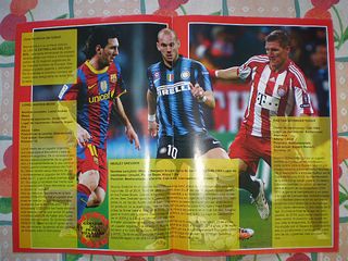 Lote 4 mega póster Top Estrellas del Fútbol 1 a 4