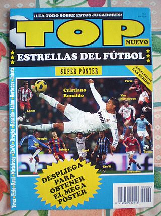 Lote 4 mega póster Top Estrellas del Fútbol 1 a 4