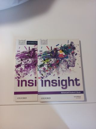 Libros de inglés INSIGHT workbook y students book