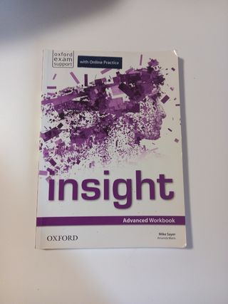 Libros de inglés INSIGHT workbook y students book