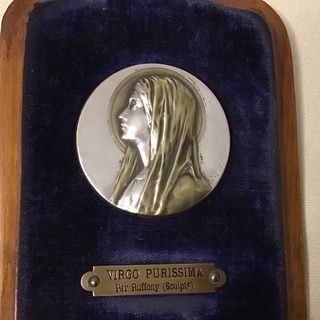 Icono Virgo Purísima, escultor Ruffony. Se cuelga