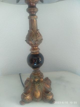 lampara de bronce antigua