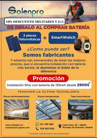 instalación paneles solares 