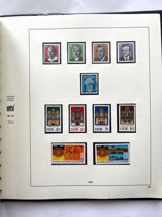Álbum Sellos Usados DDR 1972/1978