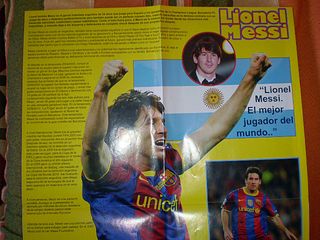 Mega póster Lionel Messi mejor futbolista de mundo