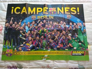 Póster ¡CAMPEONES! Berlín Barcelona Champions 2015