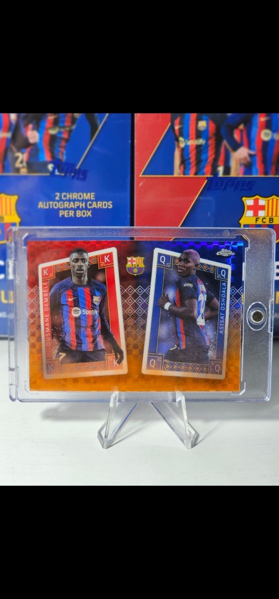 Dembele & Oshoala /25 Topps Chrome FC Barcelona 