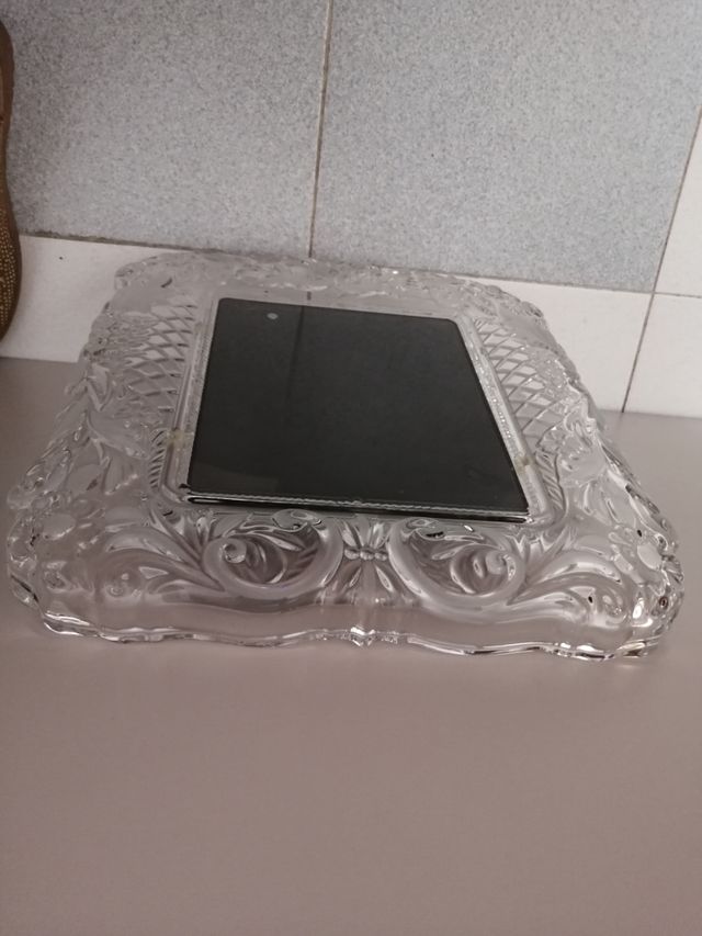 porta retrato de cristal