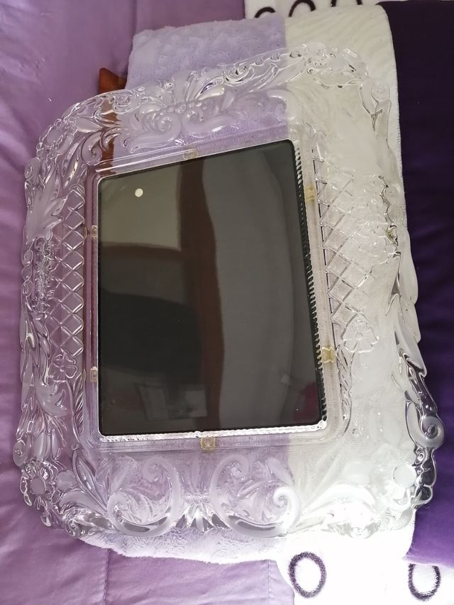 porta retrato de cristal