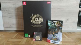 Zelda pack coleccionista + amiibo + moneda