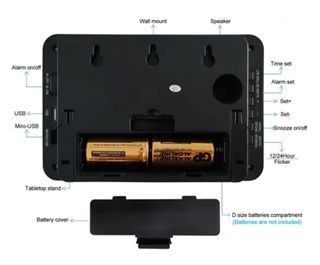 Reloj digital con pantalla led, gran tamaño