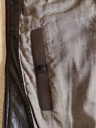 Cazadora de cuero Massimo Dutti