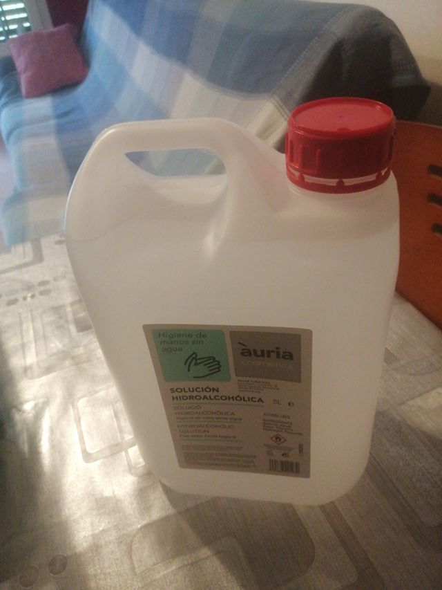 solución hidroalcohólica
