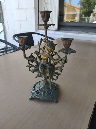 candelabro bronce