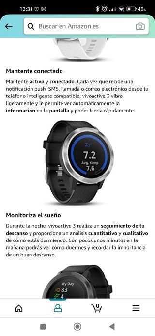 Reloj deportivo Garmin Vivo Active 3