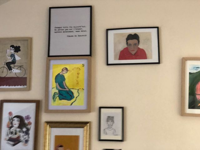 Simone de Beauvoir y cita motivacional Filosofía