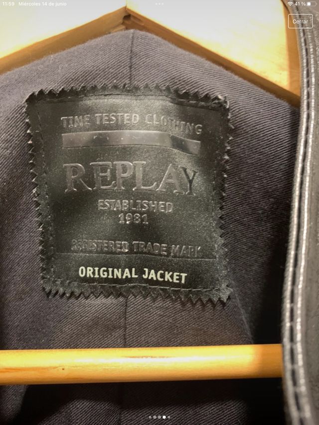 Chaqueta de piel Replay