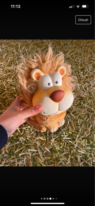 Salva denaio leone morbido