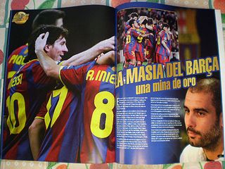 Top Foot 7. Triunfo Masía. Balón Oro Póster Messi