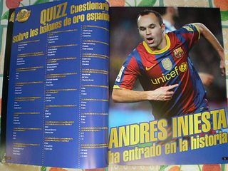Top Foot 7. Triunfo Masía. Balón Oro Póster Messi