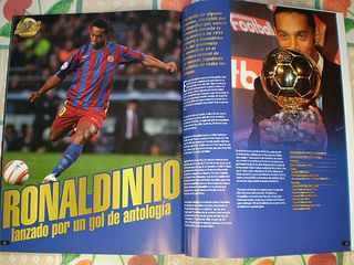 Top Foot 7. Triunfo Masía. Balón Oro Póster Messi