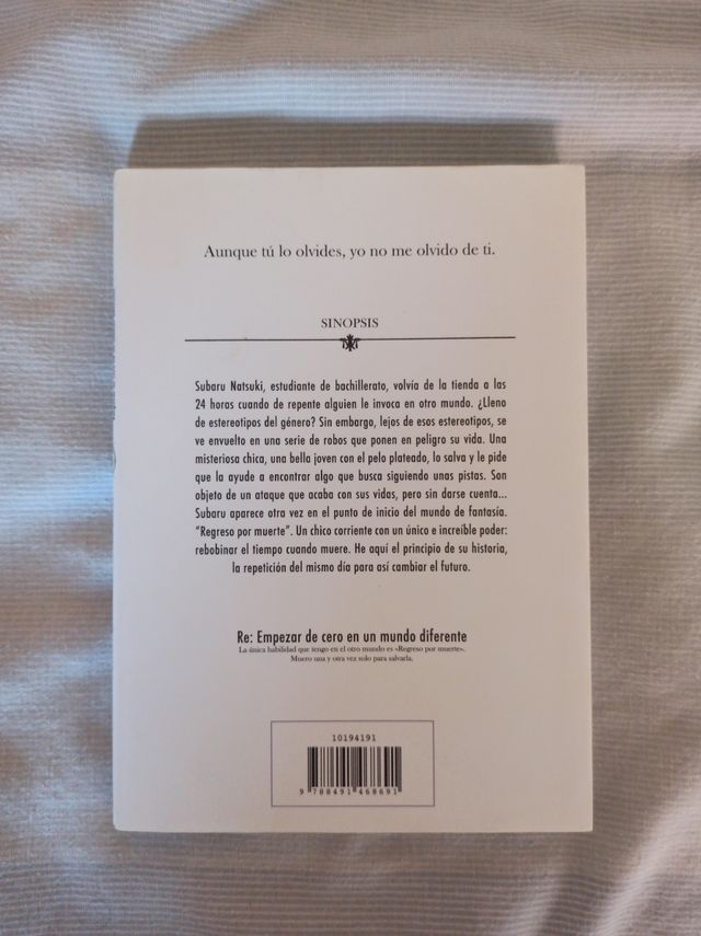 Tomo 1 Re: Zero