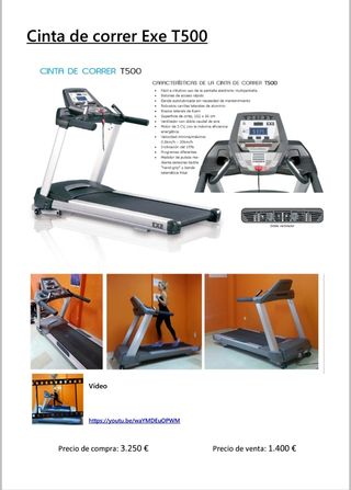 TAPIS ROULANT professionale EXE T500