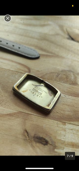 Longines Wittnauer Tank Curvex 1944 10k gold 