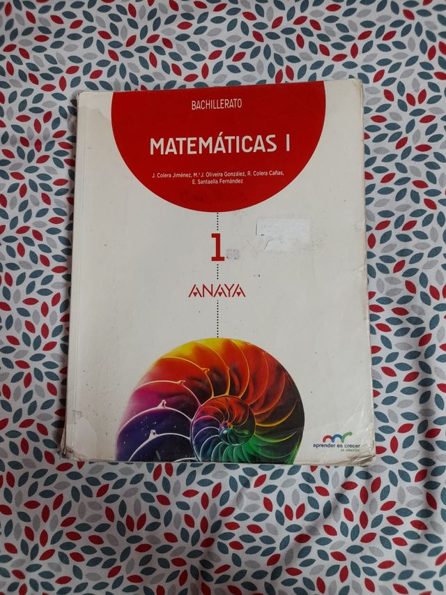 Libro matematicas 1 de bach