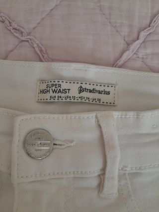 Pantalón vaquero blanco talla 34