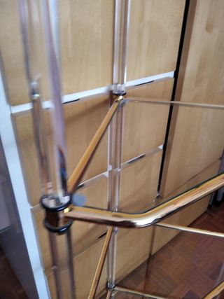 ESTANTERÍA-RINCONERA CRISTAL- METACRILATO 4 baldas